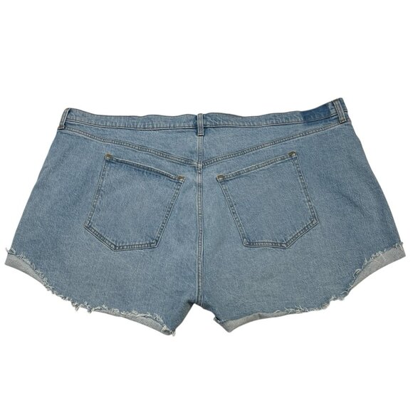 Abercrombie & Fitch Jean Short Womens Plus 37/24 Mom Short High Rise Curve Love - Picture 2 of 10